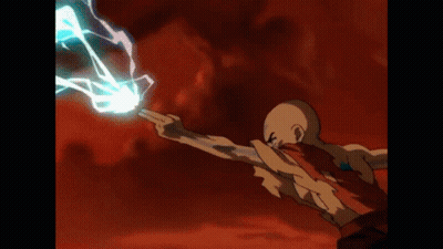 Cartoon Man Holding Lightning Bolt