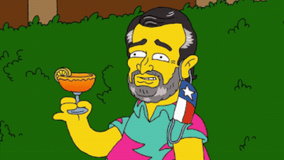 Cartoon Man Holding Martini Glass GIF