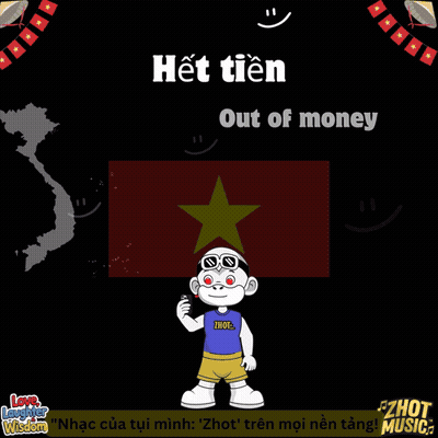 Cartoon Man Holding Red Heart Saying Het Tien Out Of Money GIF