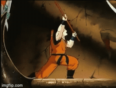 Cartoon Man Holding Stick Imgflip.com GIF