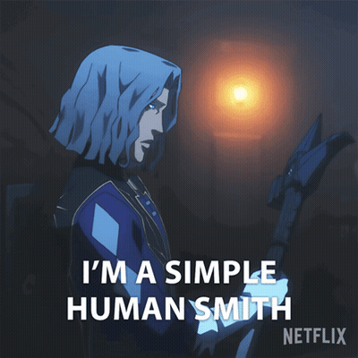 Cartoon Man I'm A Simple Human Smith GIF