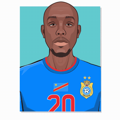 Cartoon Man In Blue Shirt Number 20 GIF