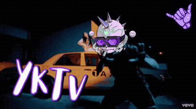 Cartoon Man In Helmet And Sunglasses Yktv GIF