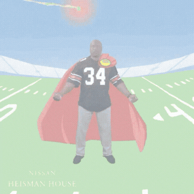 Cartoon Man In Jersey Number 34 GIF