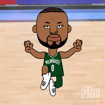 Cartoon Man In Milwaukee Uniform GIF
