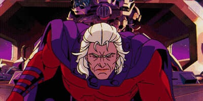 Cartoon Man In Red And Purple Outfit GIF