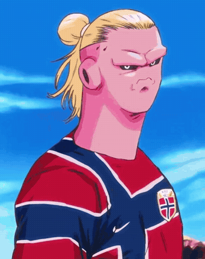 Cartoon Man In Red White And Blue Shirt GIF