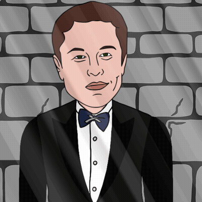 Cartoon Man In Suit And Bow Tie GIF