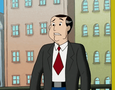 Cartoon Man In Suit And Tie GIF