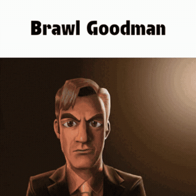 Cartoon Man In Suit And Tie Brawl Goodman GIF