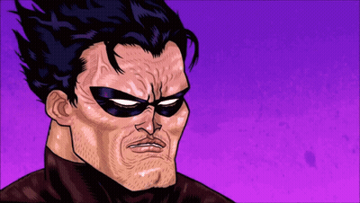 Cartoon Man In Sunglasses And Mask GIF