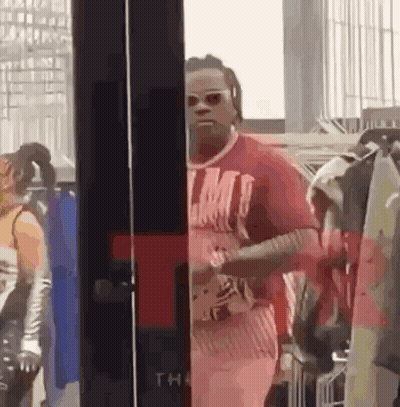 Cartoon Man In Sunglasses And Red Shirt GIF