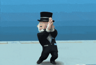Cartoon Man In Top Hat Dancing GIF