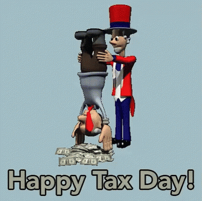 Cartoon Man In Top Hat Holding Man Upside Down In Money Bucket GIF