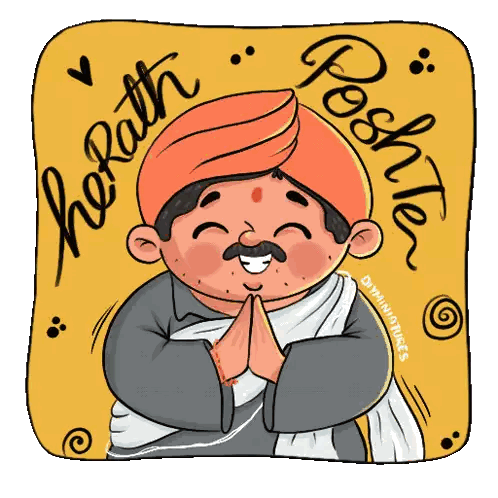 Cartoon Man In Turban Horath Posh Ter Sticker