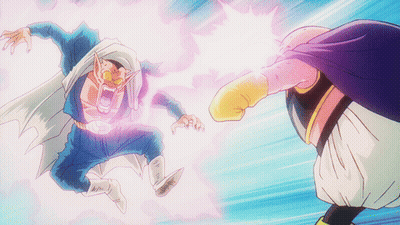Cartoon Man In White And Purple Capes GIF