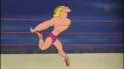 Cartoon Man Jumping In Air GIF