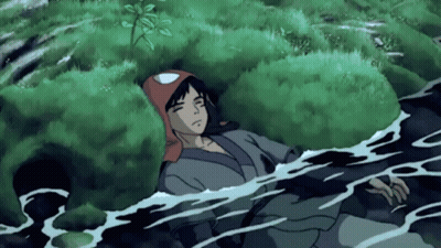 Cartoon Man Laying In Grass GIF
