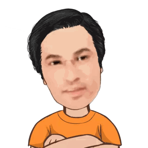 Cartoon Man Making Gesture Sticker