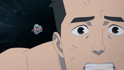 Cartoon Man Punched In Head GIF