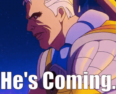 Cartoon Man Saying He's Coming GIF