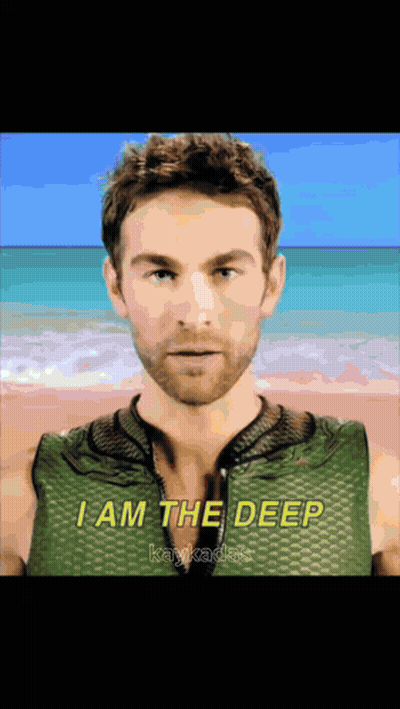 Cartoon Man Saying I Am The Deep GIF