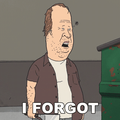 Cartoon Man Saying I Forgot GIF