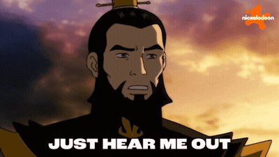Cartoon Man Saying Just Hear Me Out GIF
