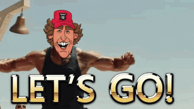 Cartoon Man Saying Let's Go GIF