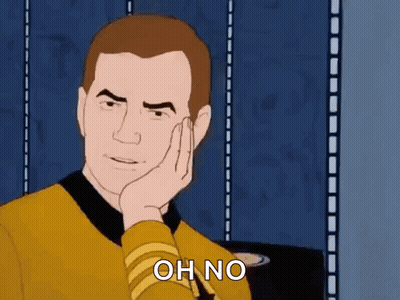 Cartoon Man Saying Oh No With Hand To Face GIF