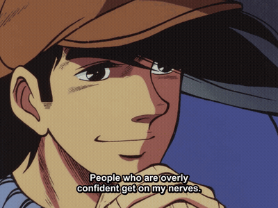 Cartoon Man Saying People Who Are Overly Confident Get On My Nerves GIF