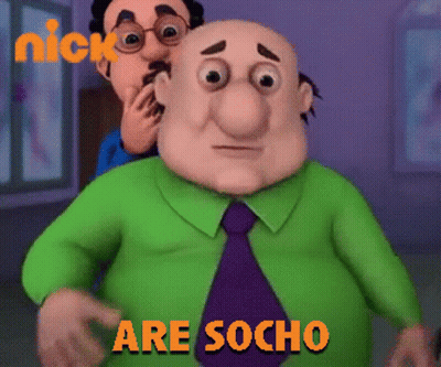 Cartoon Man Saying Socho GIF