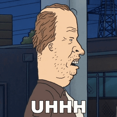 Cartoon Man Saying Uhhh GIF
