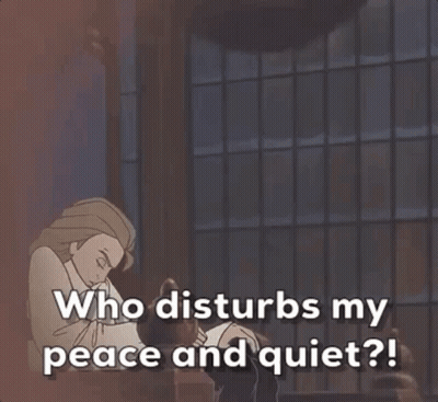 Cartoon Man Saying Who Disturbs My Peace And Quiet GIF