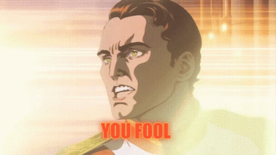Cartoon Man Saying You Fool GIF