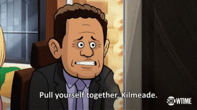 Cartoon Man Says Pull Yourself Together Kilmeade GIF