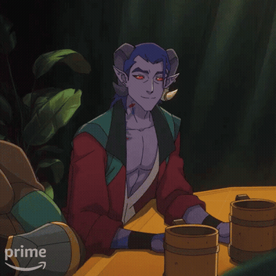 Cartoon Man Sitting At Table Saying Always Save The Best For Last GIF