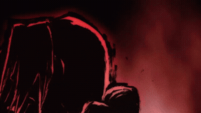 Cartoon Man Standing In Front Of Fire GIF