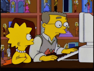 Cartoon Man Standing Next To Pink Box With Heart GIF