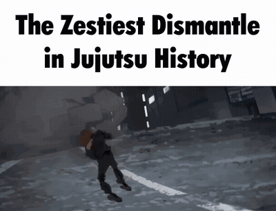 Cartoon Man Walking Down Street The Zestliest Dismantle In Jujutsu History GIF