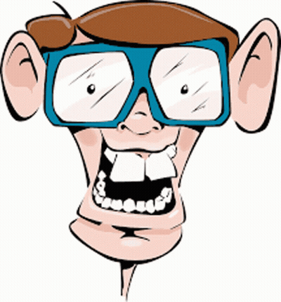 Cartoon Man Wearing Goggles GIF