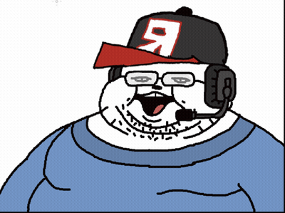 Cartoon Man Wearing Hat With Letter R GIF