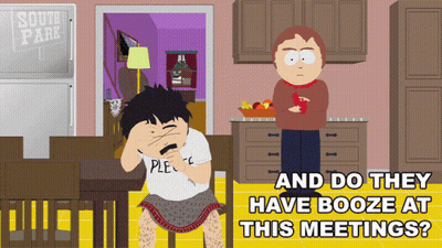 Cartoon Man Wearing Ple Shirt GIF