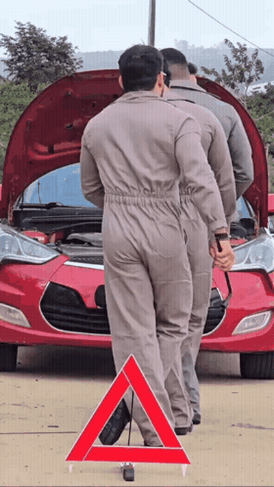 Cartoon Man Wearing Seat Belt And Smiling GIF