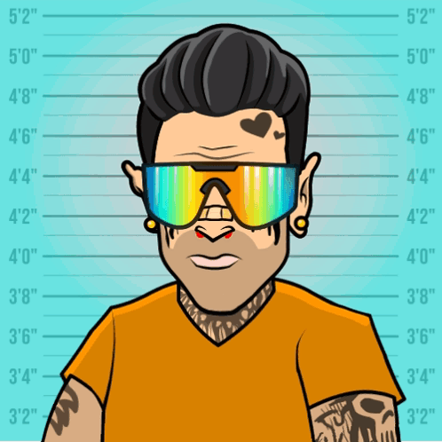Cartoon Man Wearing Sunglasses GIF