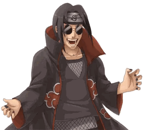 Cartoon Man Wearing Sunglasses And Headband Sticker
