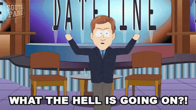 Cartoon Man What The Hell Is Going On GIF