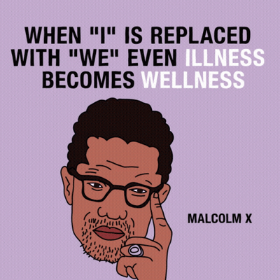 Cartoon Man When I Is Replaced With We Even Illness Becomes Wellness GIF