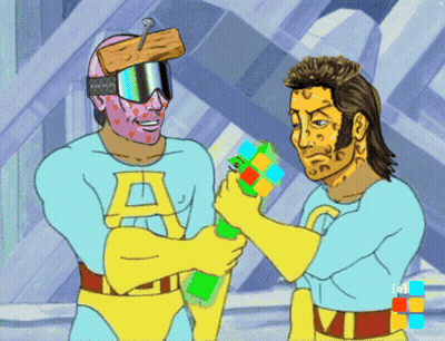Cartoon Man With A On Chest GIF