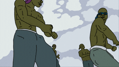 Cartoon Man With Bandana GIF